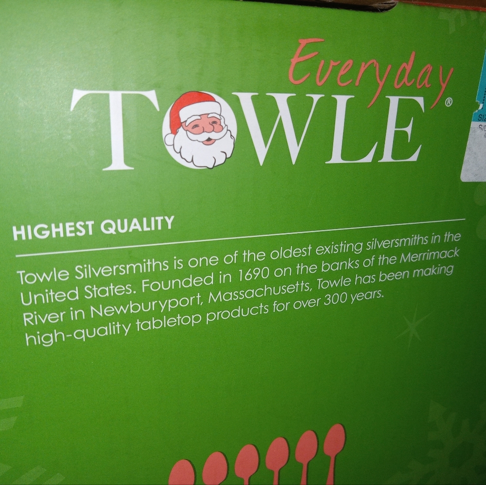 Towle Santa Coffee Spoon Set - Picture 2 of 12